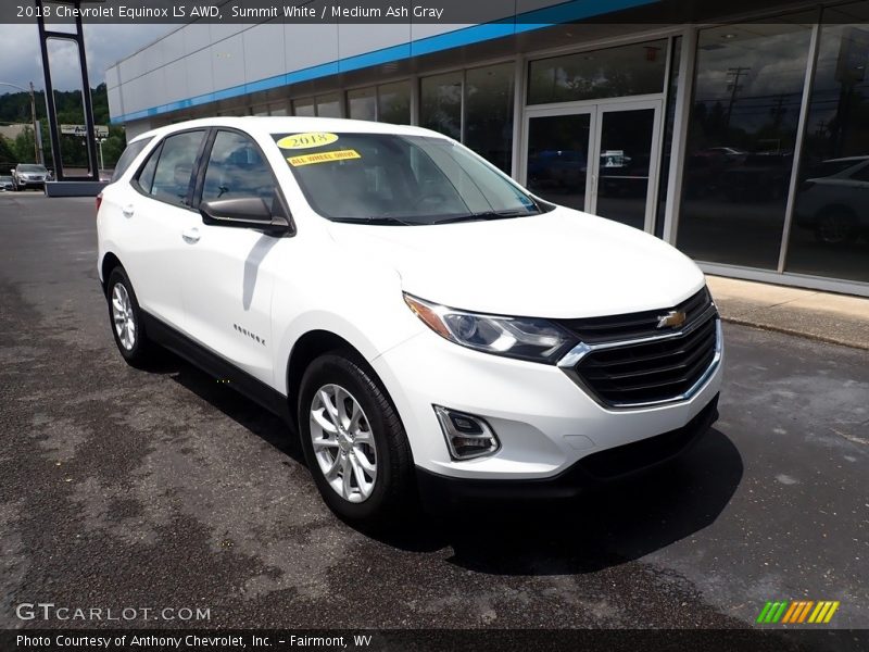 Summit White / Medium Ash Gray 2018 Chevrolet Equinox LS AWD