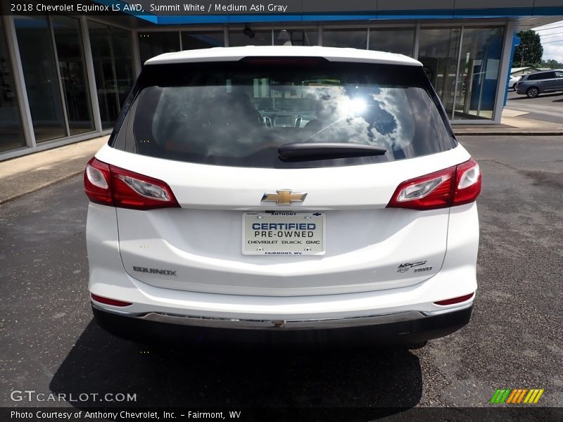 Summit White / Medium Ash Gray 2018 Chevrolet Equinox LS AWD