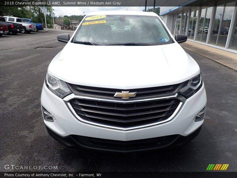 Summit White / Medium Ash Gray 2018 Chevrolet Equinox LS AWD