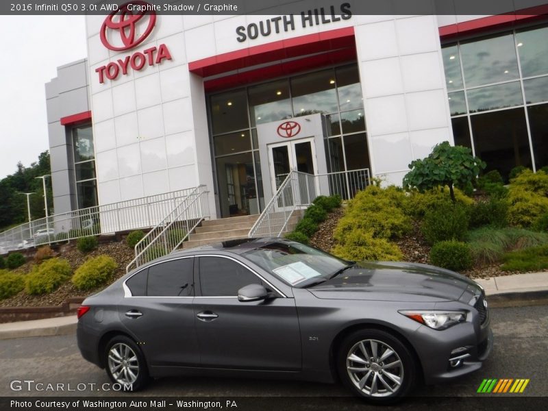 Graphite Shadow / Graphite 2016 Infiniti Q50 3.0t AWD