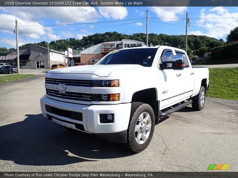 Summit White / Jet Black 2018 Chevrolet Silverado 2500HD LTZ Crew Cab 4x4