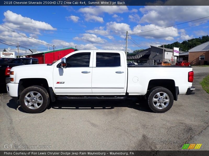 Summit White / Jet Black 2018 Chevrolet Silverado 2500HD LTZ Crew Cab 4x4