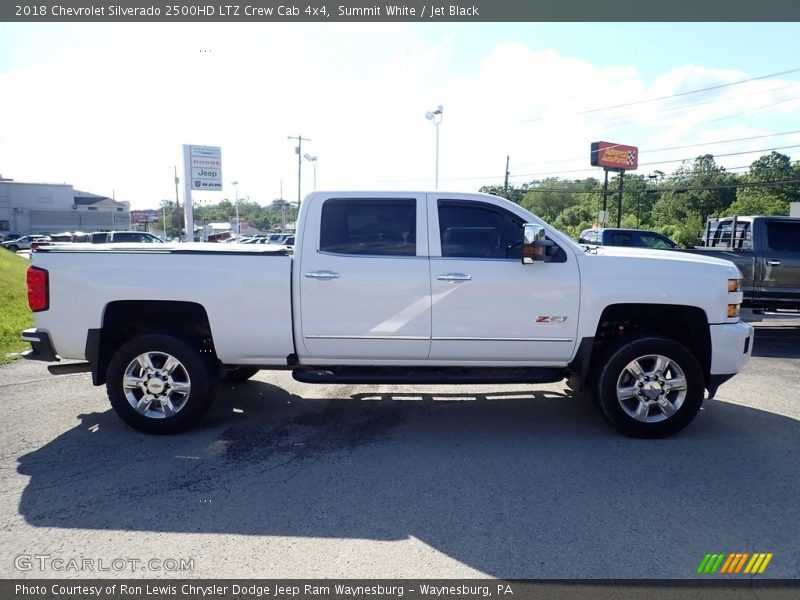 Summit White / Jet Black 2018 Chevrolet Silverado 2500HD LTZ Crew Cab 4x4