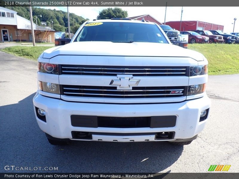 Summit White / Jet Black 2018 Chevrolet Silverado 2500HD LTZ Crew Cab 4x4