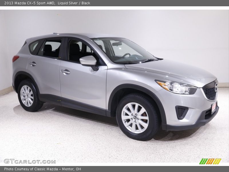 Liquid Silver / Black 2013 Mazda CX-5 Sport AWD