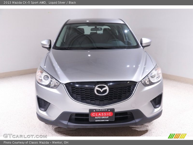 Liquid Silver / Black 2013 Mazda CX-5 Sport AWD