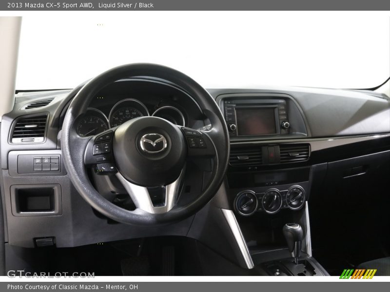 Liquid Silver / Black 2013 Mazda CX-5 Sport AWD