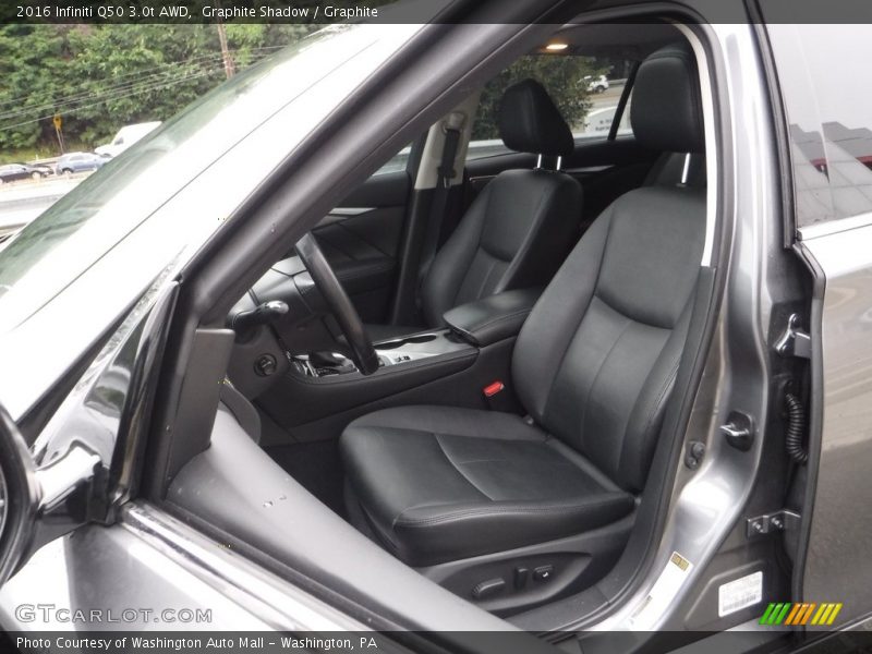 Front Seat of 2016 Q50 3.0t AWD