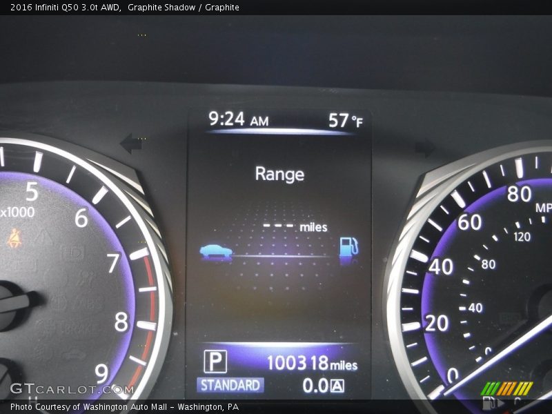 Graphite Shadow / Graphite 2016 Infiniti Q50 3.0t AWD