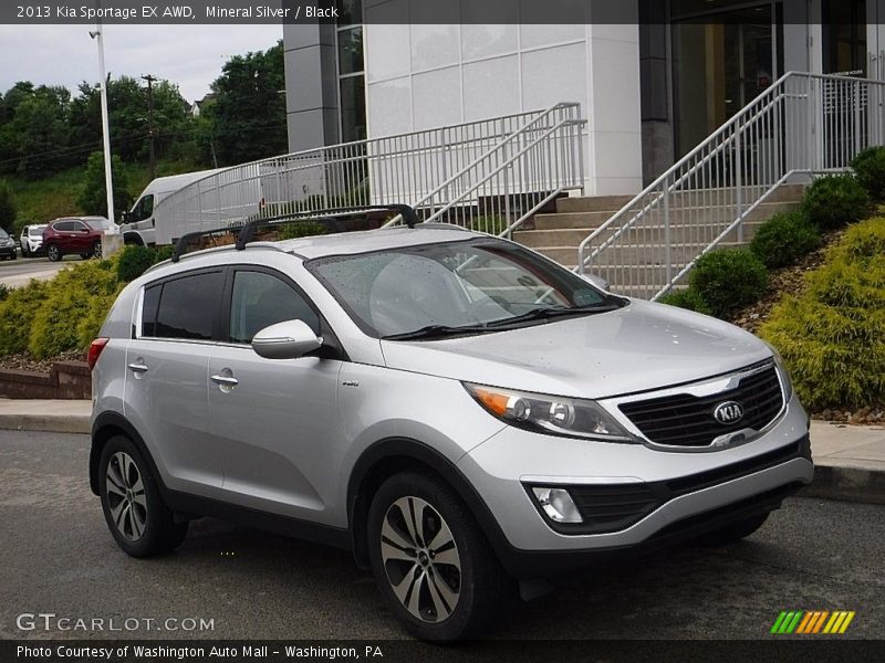 Mineral Silver / Black 2013 Kia Sportage EX AWD