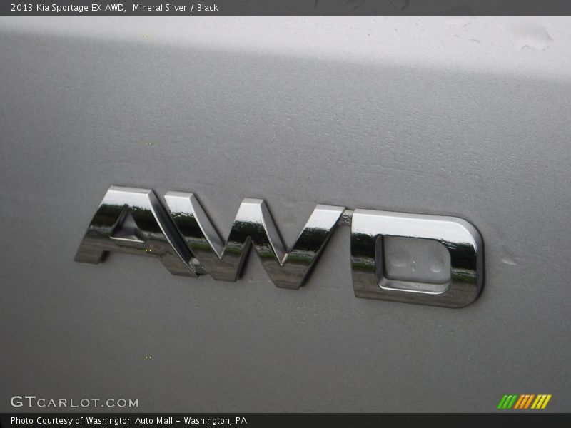 Mineral Silver / Black 2013 Kia Sportage EX AWD