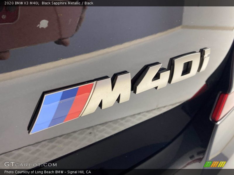 Black Sapphire Metallic / Black 2020 BMW X3 M40i