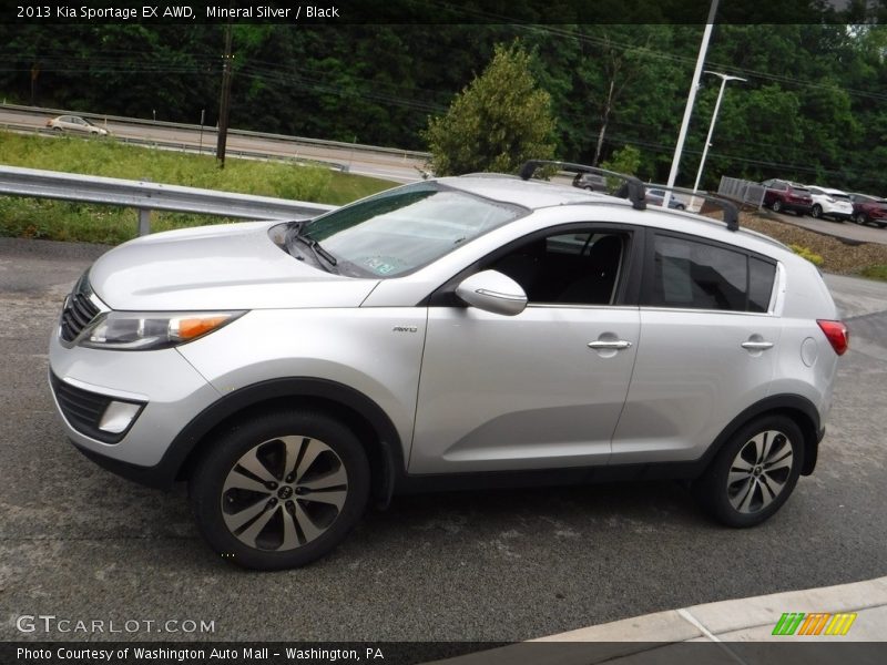 Mineral Silver / Black 2013 Kia Sportage EX AWD