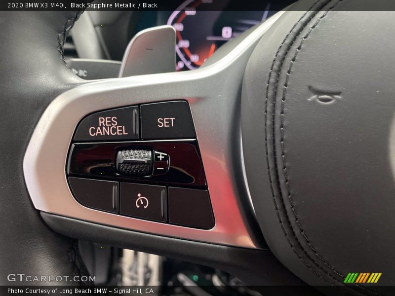 Black Sapphire Metallic / Black 2020 BMW X3 M40i