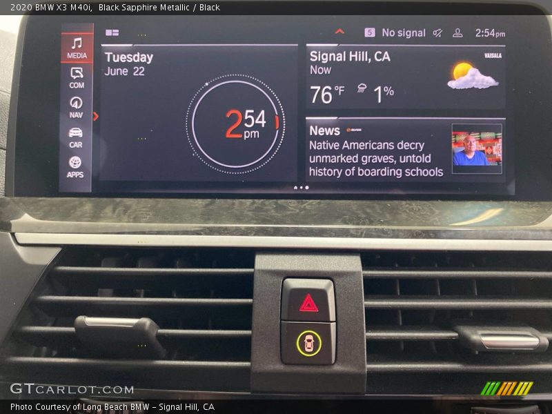 Black Sapphire Metallic / Black 2020 BMW X3 M40i