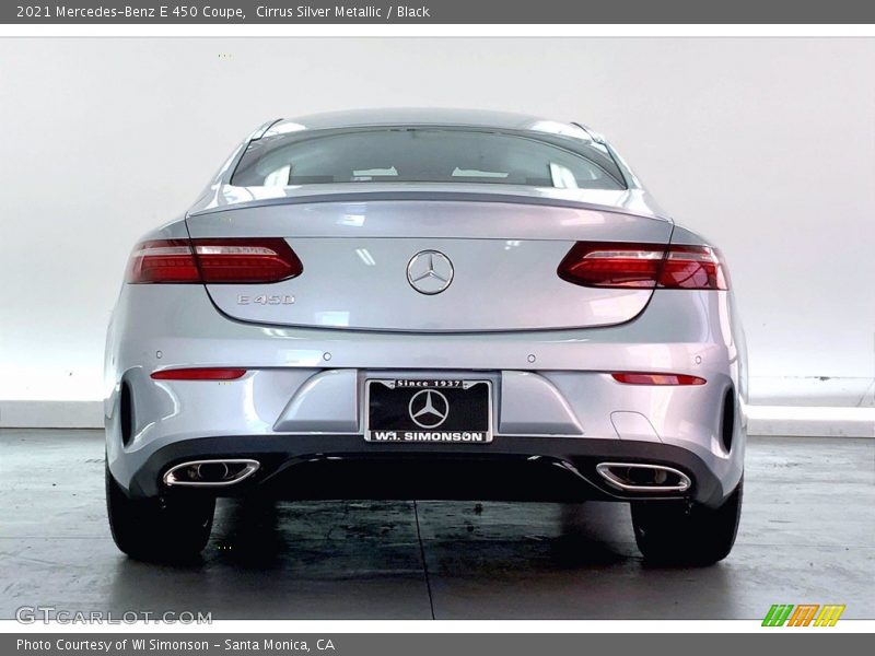 Cirrus Silver Metallic / Black 2021 Mercedes-Benz E 450 Coupe