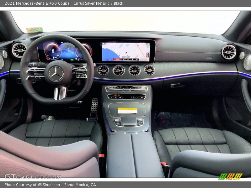 Cirrus Silver Metallic / Black 2021 Mercedes-Benz E 450 Coupe