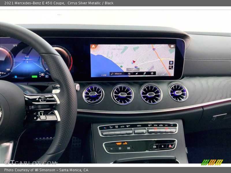 Cirrus Silver Metallic / Black 2021 Mercedes-Benz E 450 Coupe