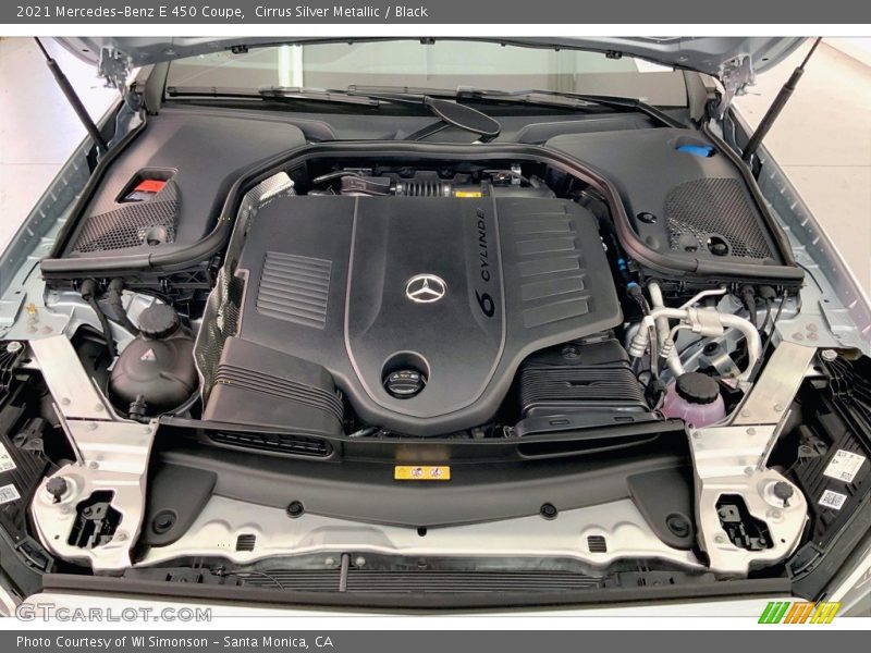 Cirrus Silver Metallic / Black 2021 Mercedes-Benz E 450 Coupe