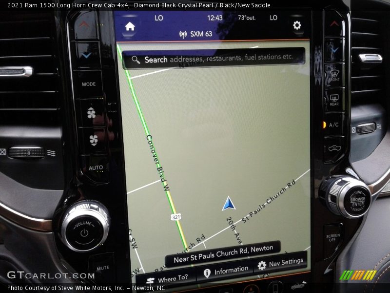 Navigation of 2021 1500 Long Horn Crew Cab 4x4