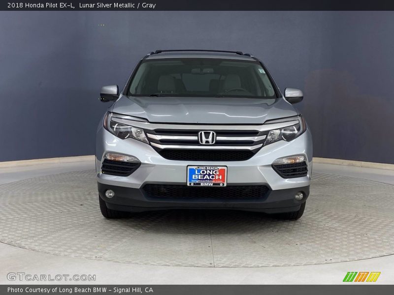 Lunar Silver Metallic / Gray 2018 Honda Pilot EX-L