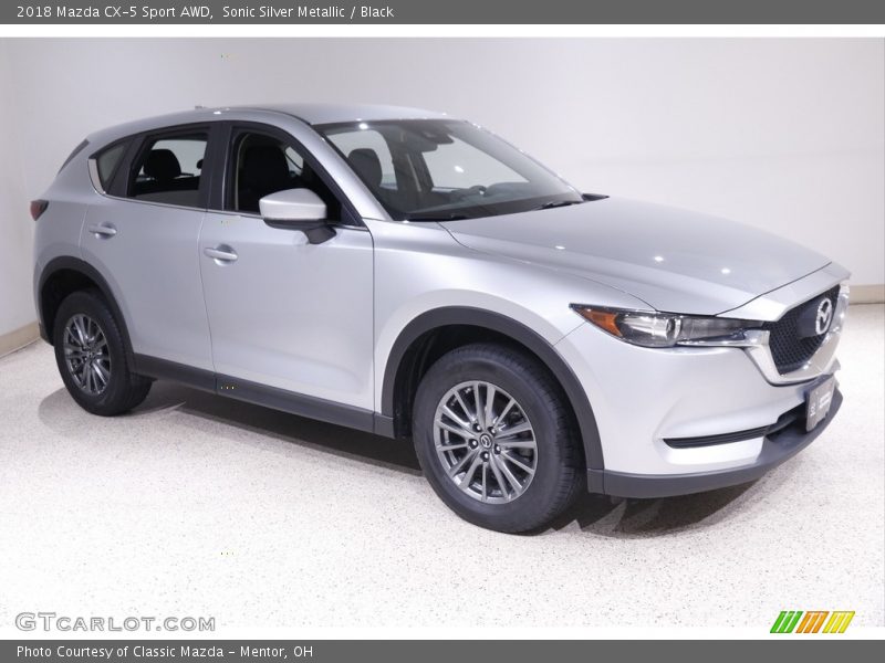 Sonic Silver Metallic / Black 2018 Mazda CX-5 Sport AWD