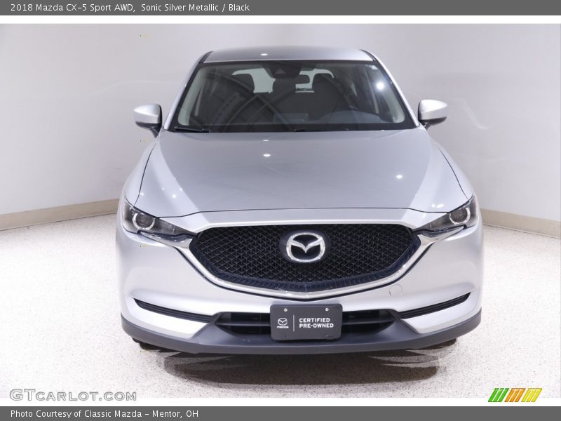 Sonic Silver Metallic / Black 2018 Mazda CX-5 Sport AWD