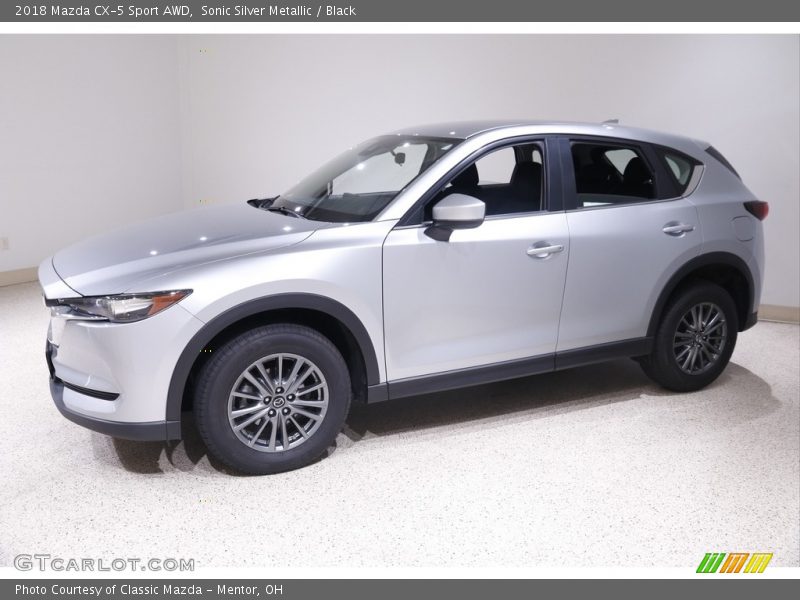 Sonic Silver Metallic / Black 2018 Mazda CX-5 Sport AWD