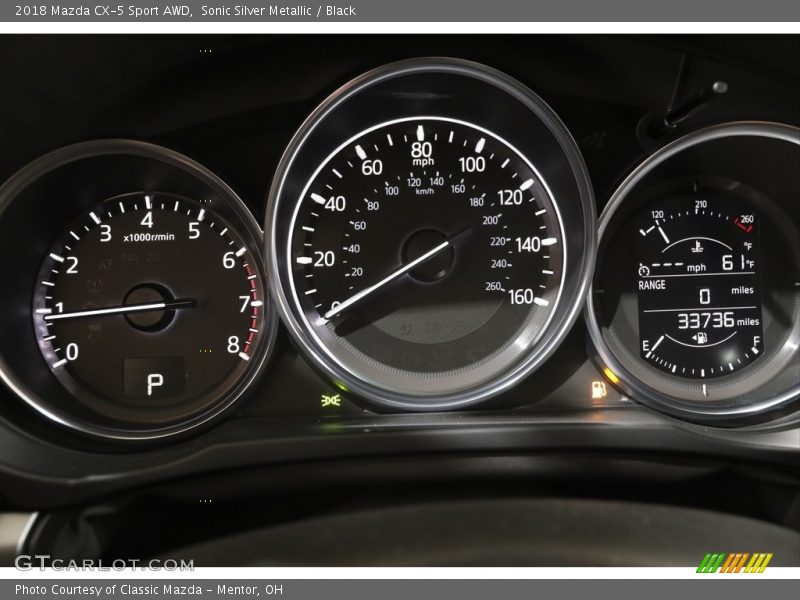 Sonic Silver Metallic / Black 2018 Mazda CX-5 Sport AWD