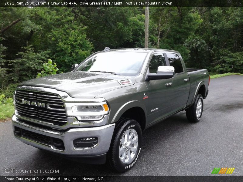 Olive Green Pearl / Light Frost Beige/Mountain Brown 2021 Ram 2500 Laramie Crew Cab 4x4
