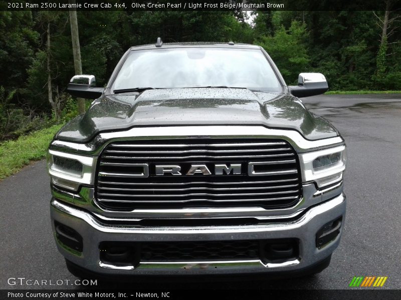 Olive Green Pearl / Light Frost Beige/Mountain Brown 2021 Ram 2500 Laramie Crew Cab 4x4