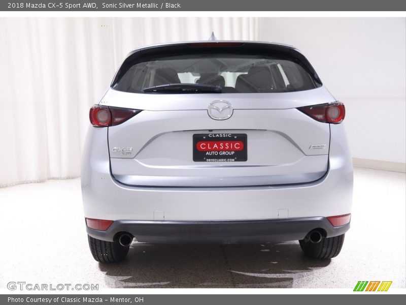 Sonic Silver Metallic / Black 2018 Mazda CX-5 Sport AWD