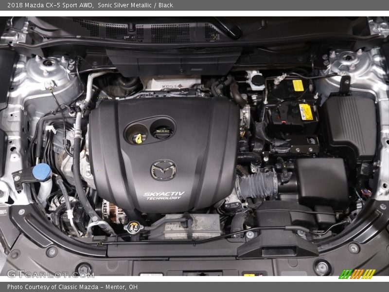 Sonic Silver Metallic / Black 2018 Mazda CX-5 Sport AWD