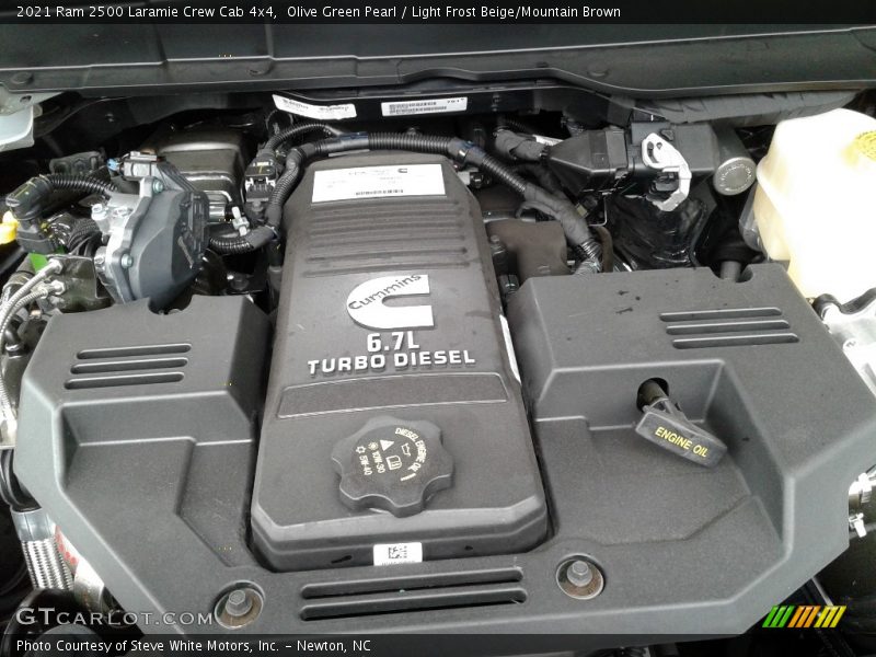Olive Green Pearl / Light Frost Beige/Mountain Brown 2021 Ram 2500 Laramie Crew Cab 4x4
