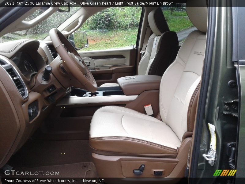 Front Seat of 2021 2500 Laramie Crew Cab 4x4