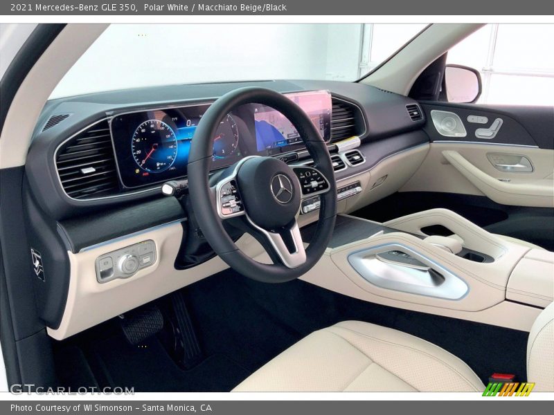 Polar White / Macchiato Beige/Black 2021 Mercedes-Benz GLE 350