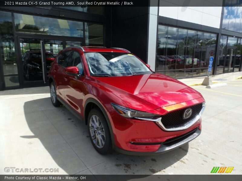 Soul Red Crystal Metallic / Black 2021 Mazda CX-5 Grand Touring AWD