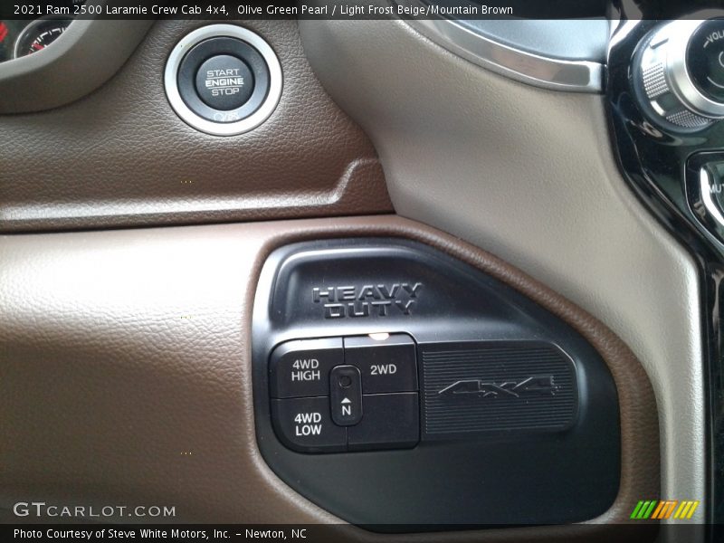 Controls of 2021 2500 Laramie Crew Cab 4x4