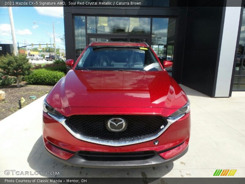 Soul Red Crystal Metallic / Caturra Brown 2021 Mazda CX-5 Signature AWD