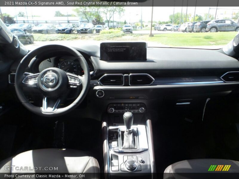Soul Red Crystal Metallic / Caturra Brown 2021 Mazda CX-5 Signature AWD