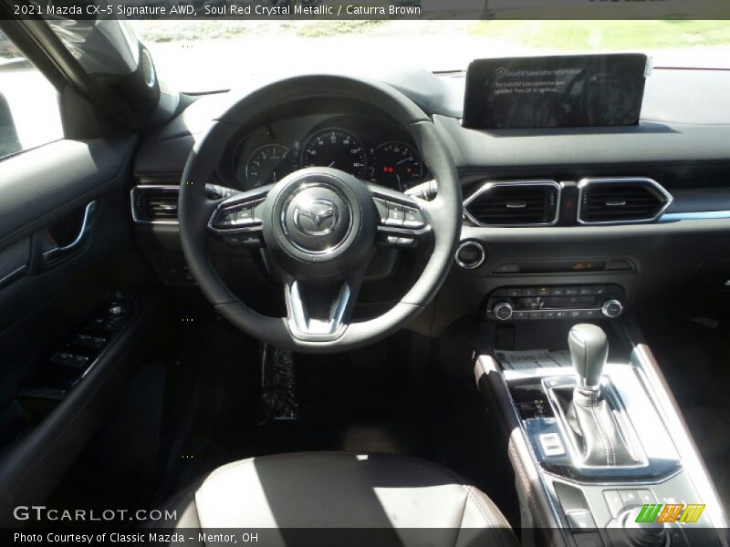 Soul Red Crystal Metallic / Caturra Brown 2021 Mazda CX-5 Signature AWD