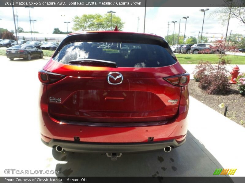 Soul Red Crystal Metallic / Caturra Brown 2021 Mazda CX-5 Signature AWD