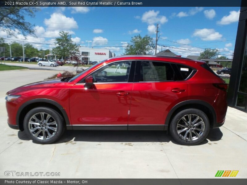 Soul Red Crystal Metallic / Caturra Brown 2021 Mazda CX-5 Signature AWD