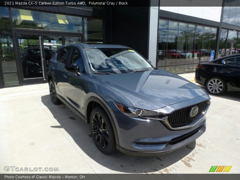 Polymetal Gray / Black 2021 Mazda CX-5 Carbon Edition Turbo AWD