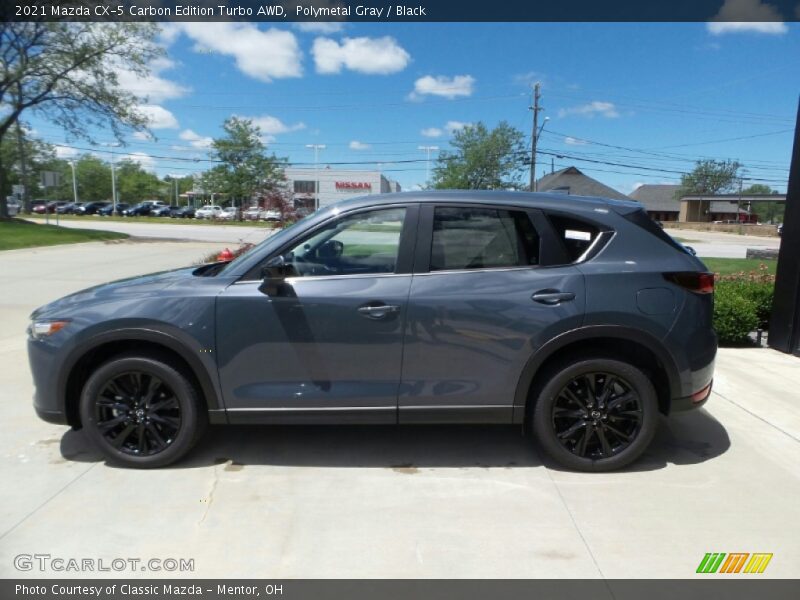 Polymetal Gray / Black 2021 Mazda CX-5 Carbon Edition Turbo AWD
