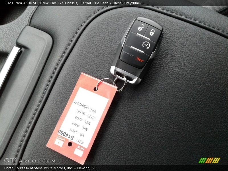 Patriot Blue Pearl / Diesel Gray/Black 2021 Ram 4500 SLT Crew Cab 4x4 Chassis