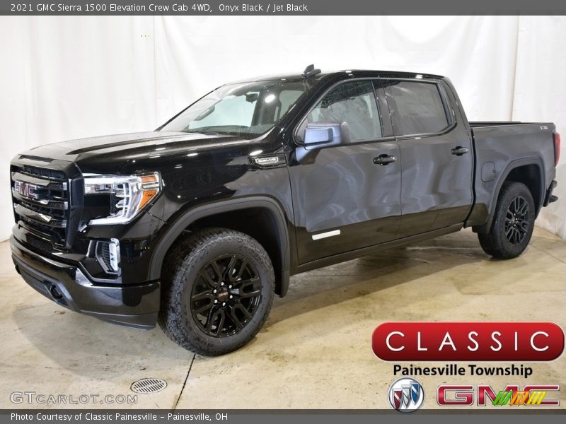 Onyx Black / Jet Black 2021 GMC Sierra 1500 Elevation Crew Cab 4WD