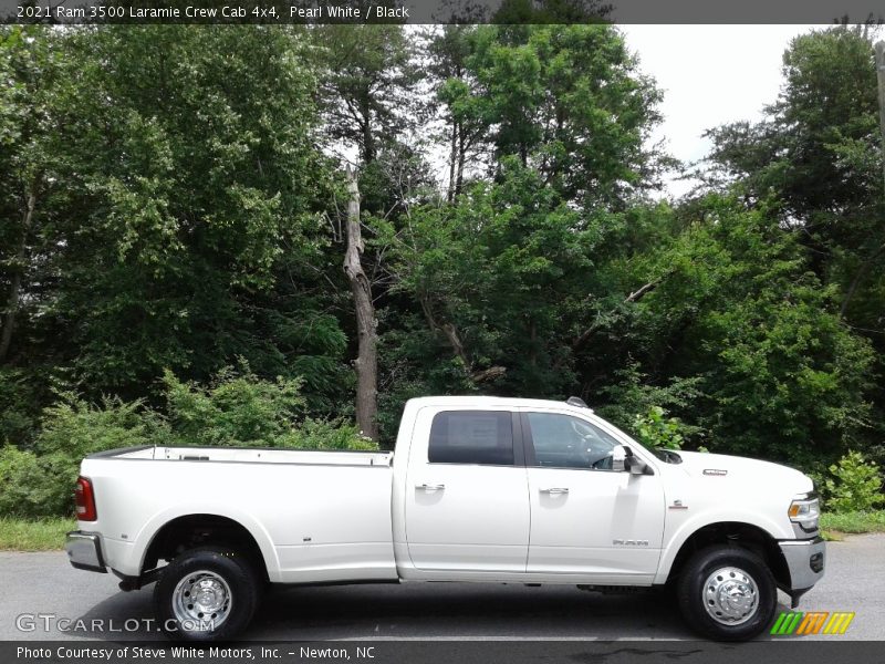 Pearl White / Black 2021 Ram 3500 Laramie Crew Cab 4x4