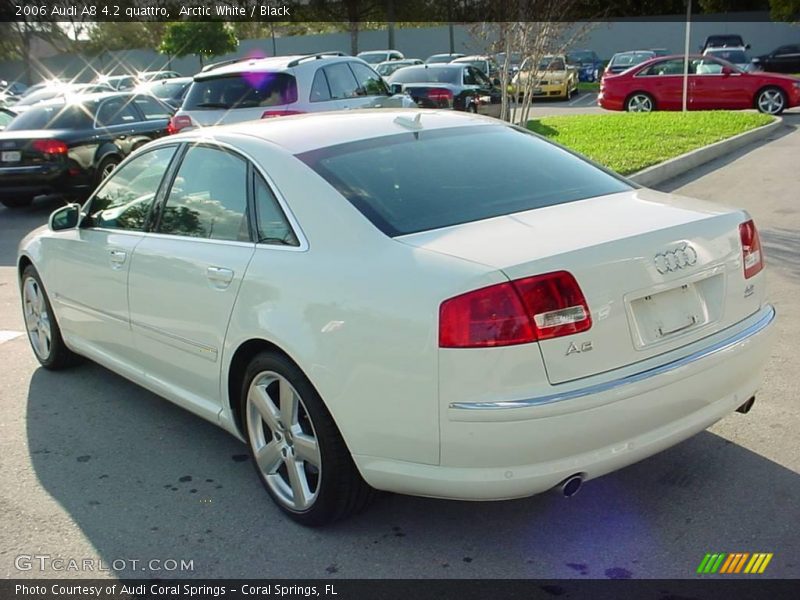 Arctic White / Black 2006 Audi A8 4.2 quattro