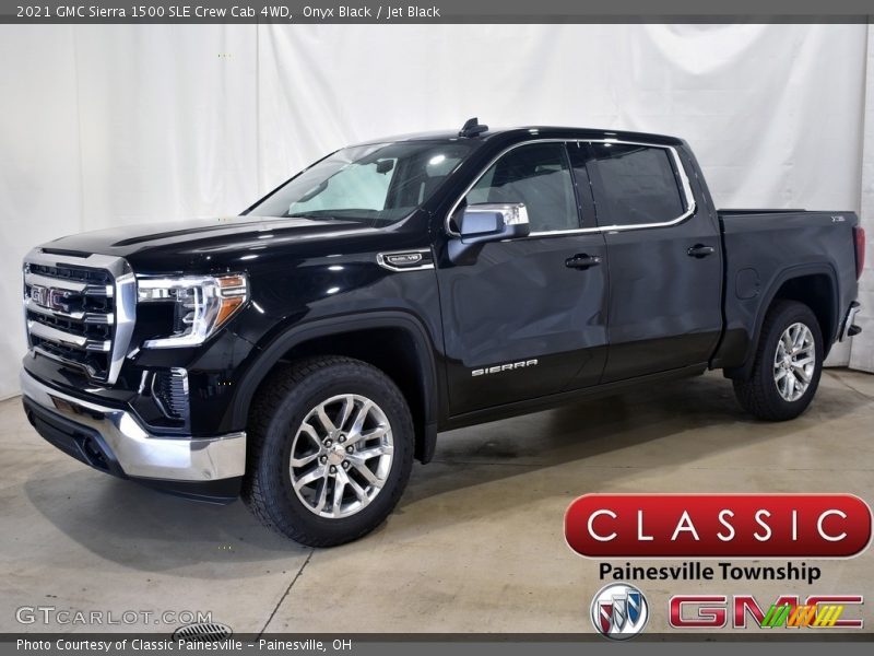 Onyx Black / Jet Black 2021 GMC Sierra 1500 SLE Crew Cab 4WD